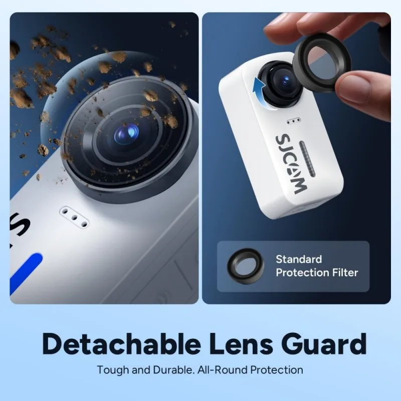 SJCAM C110 + plus قلادة مغناطيسية، كاميرا رياضية 4K POV، كاميرا عمل صغيرة مقاومة للماء مع Spkr مدمج وميكروفون لمدونات الفيديو #5