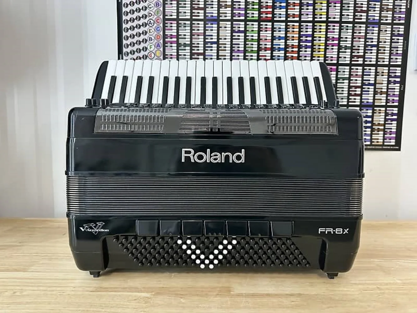 Hot Selling Roland V Accordion Dallape FR 8X Black Electronic accordion Free Shipping