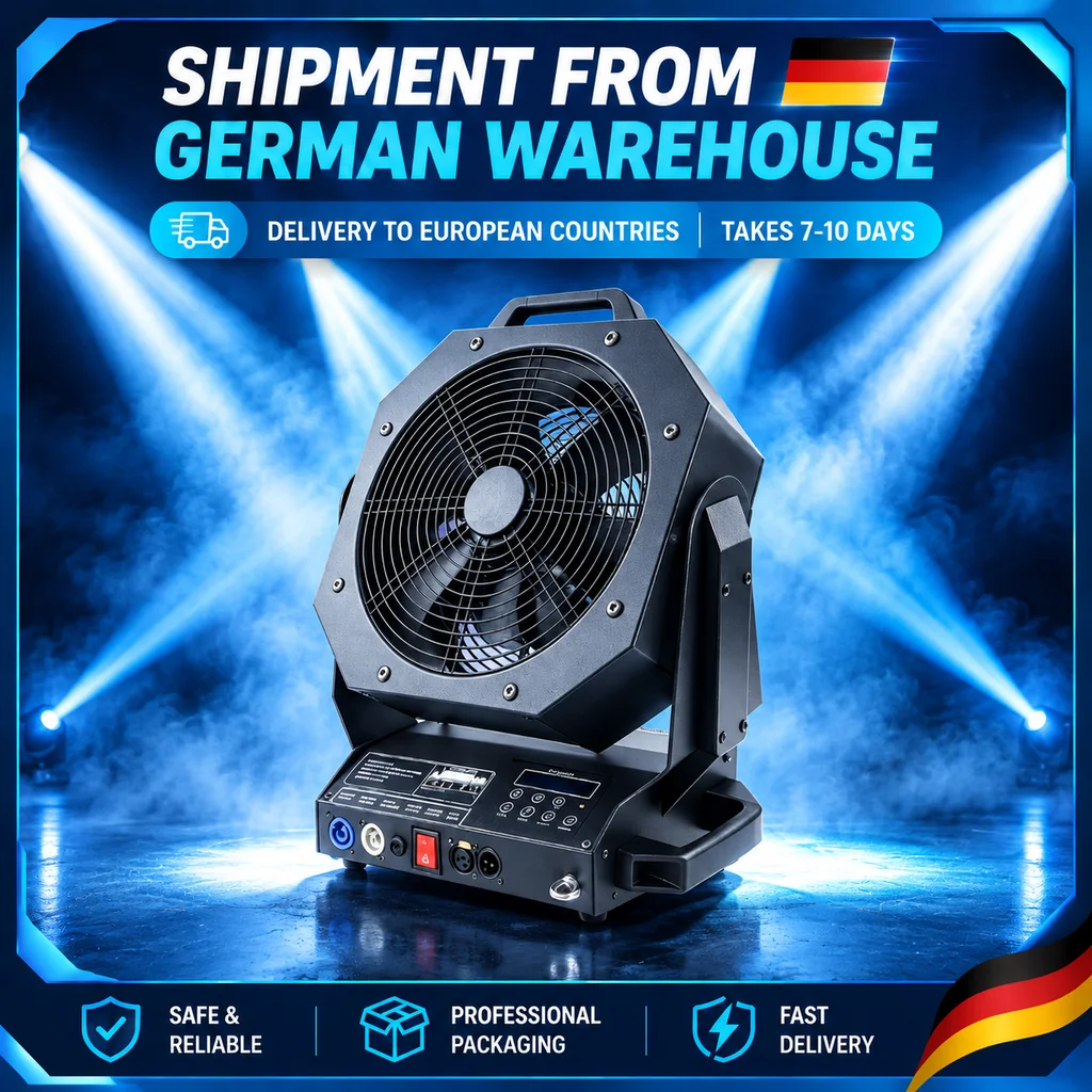 Ventilatore da palco a velocità variabile da 700 W con controllo DMX e telecomando, macchina per effetti atmosferici ad alta potenza per DJ, discoteche, club, matrimoni e concerti.