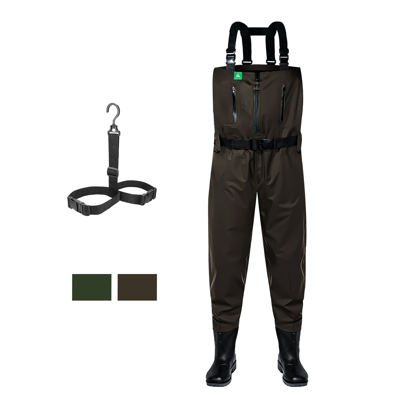

Ghosthorn Chest Waders for Men Women with Insulated Boots Nylon/PVC Waterproof Fishing Waders Bootfoot Duck Hunting Waders