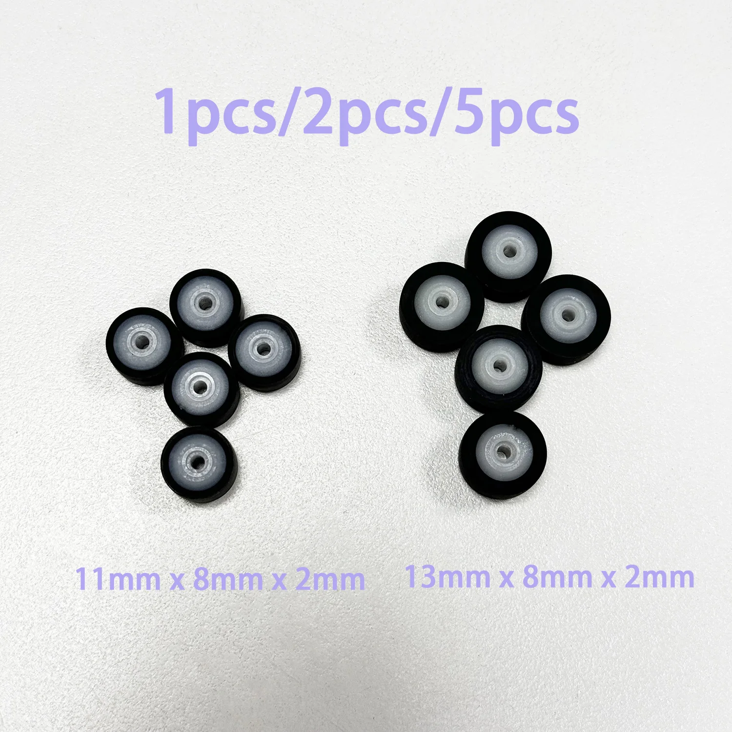 13*8*2mm or 11*8*2mm Pinch Roller fits Sony Sharp Akai JVC Recorder Pinch Roller Radio Roller Belt Pulley Plastic Shaft Part
