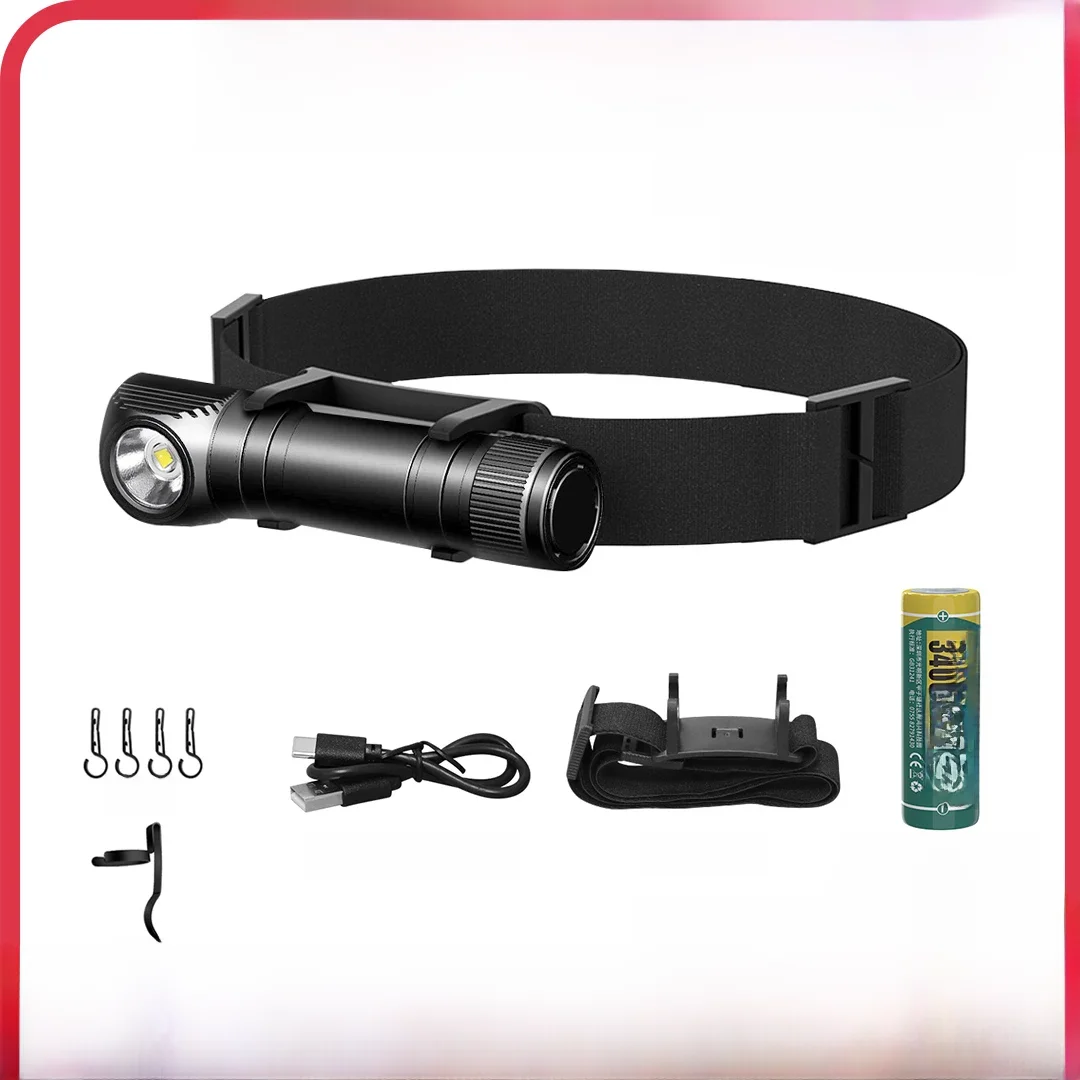 AliExpress NATFIRE Headlamp HS50 Rechargeable USB C Headlight 18650 Bright LED Torch 1000lm Flashlight with Magnetic Tail Work Camp Light