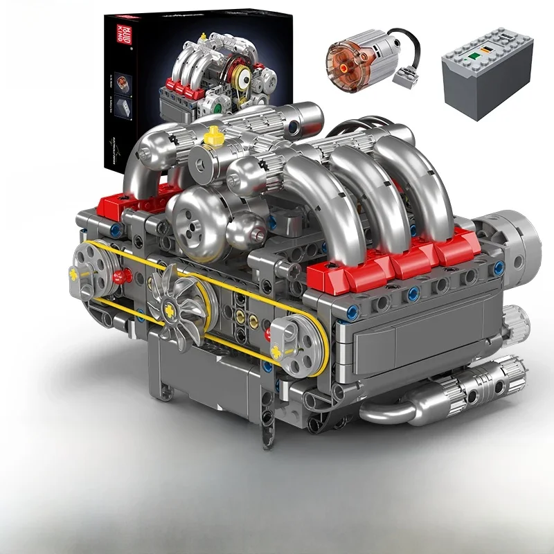 Mold King-décennie s de construction de voitures techniques pour enfants, The Hurized Boxer Engine, Brick Assembly, Night Toys, Christams Gift, 10193