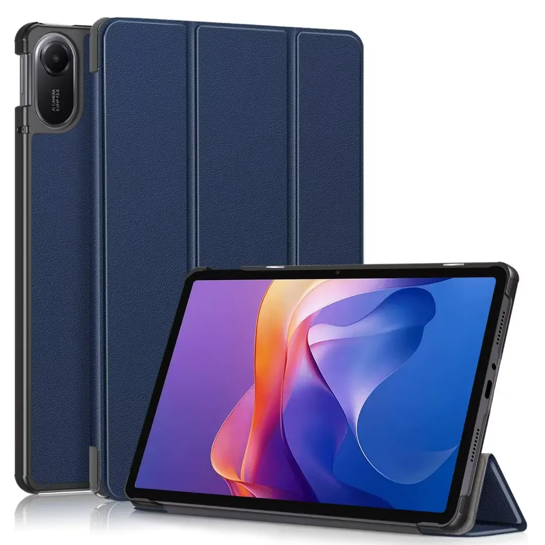 Fotografia 7: Capa para tablet para redmi pad 2 pro/xiaomi poco pad m1 2025 lançado 12.1 polegadas material de couro pu capa protetora à prova de choque
