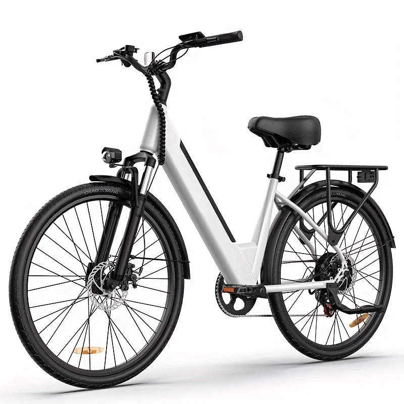 Urlife E26 750W E-bike met 36V 13Ah accu, 26x2 inch banden, verwijderbaar LCD display, 7 versnellingen, hydraulische schijfremmen voor volwassenen.