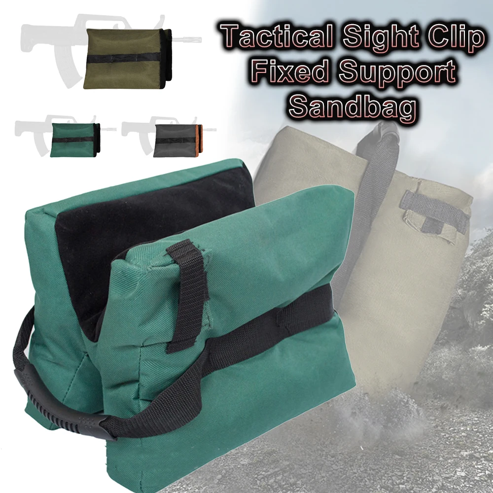 Tactical Sniper Shooting Target Stand Outdoor Hunting Gun Rest Target Rifle Bench Cheek Rest Bag Unfilled Sand Gun Accessories