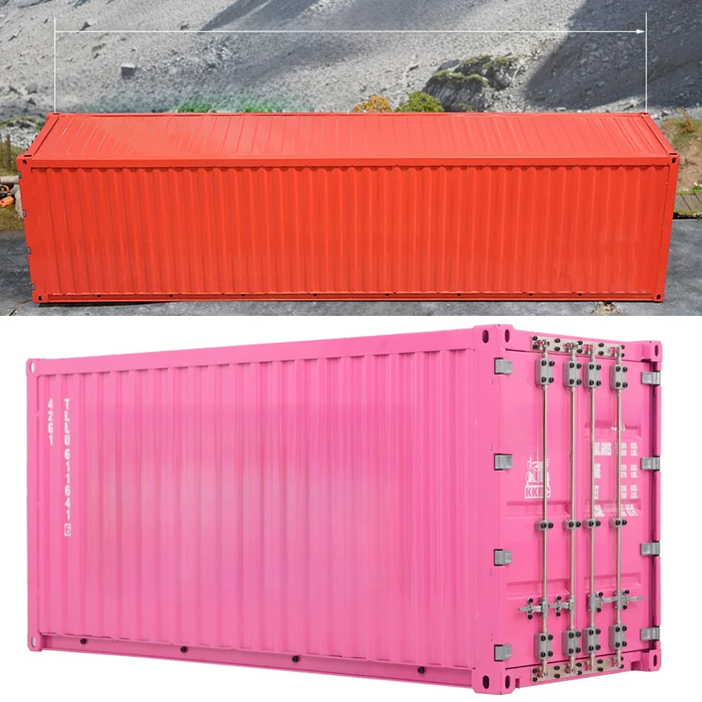 1/14 Alle Metalen Container Container Model High-End Custom Open Deur Simulatie Container Model Speelgoed - afbeelding 2
