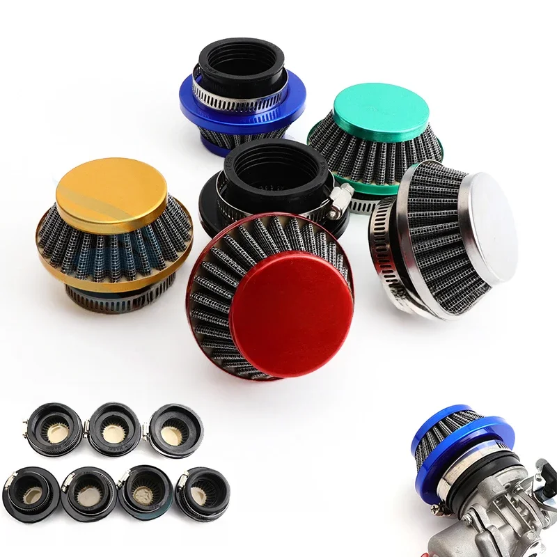 AliExpress NONE Motorcycle 35/38/42mm/44/48/54/58mm Air Filter Clearner For Gas Motorized Bicycle Push Mini Moto Pocket Bike Motorbike ATV Quad