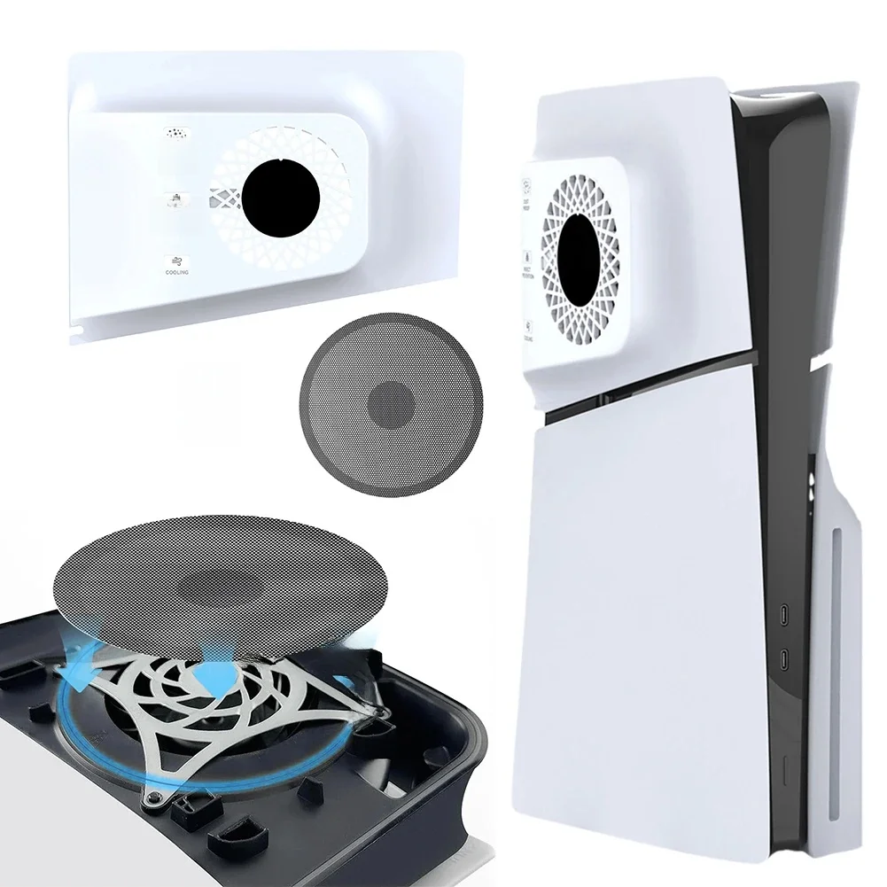 Coque de protection avec évents de refroidissement, plaque de rechange en ABS de qualité supérieure, plaque frontale anti-rayures pour Sony PS5 Slim Console Cover