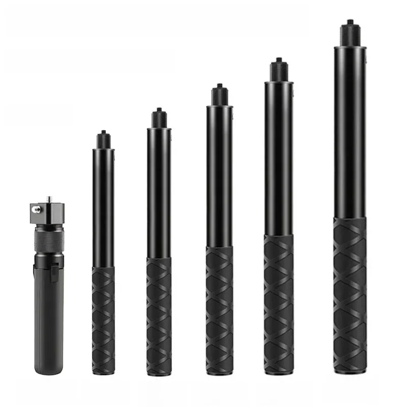 Bâton de Selfie Bullet Time pour Insta360 x4 DJI Pocket 3 Gopro, caméra d'action universelle en alliage d'aluminium, poteau télescopique extensible