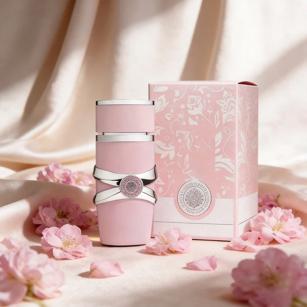 100ml Luxury Perfume, Unique Design Pink and Silver Lasting Fragrance, Perfect Gift for Women's Day and Aniversari