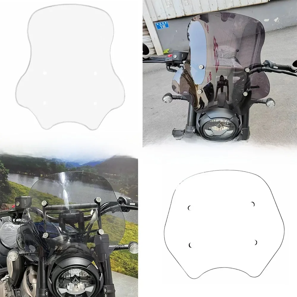 Dla Benda Chinchilla 500 Chinchilla 500 wysokiej jakości szyby przednie motocykla szyby przednie deflektory wiatrowe szkło przednie przezroczyste — 2