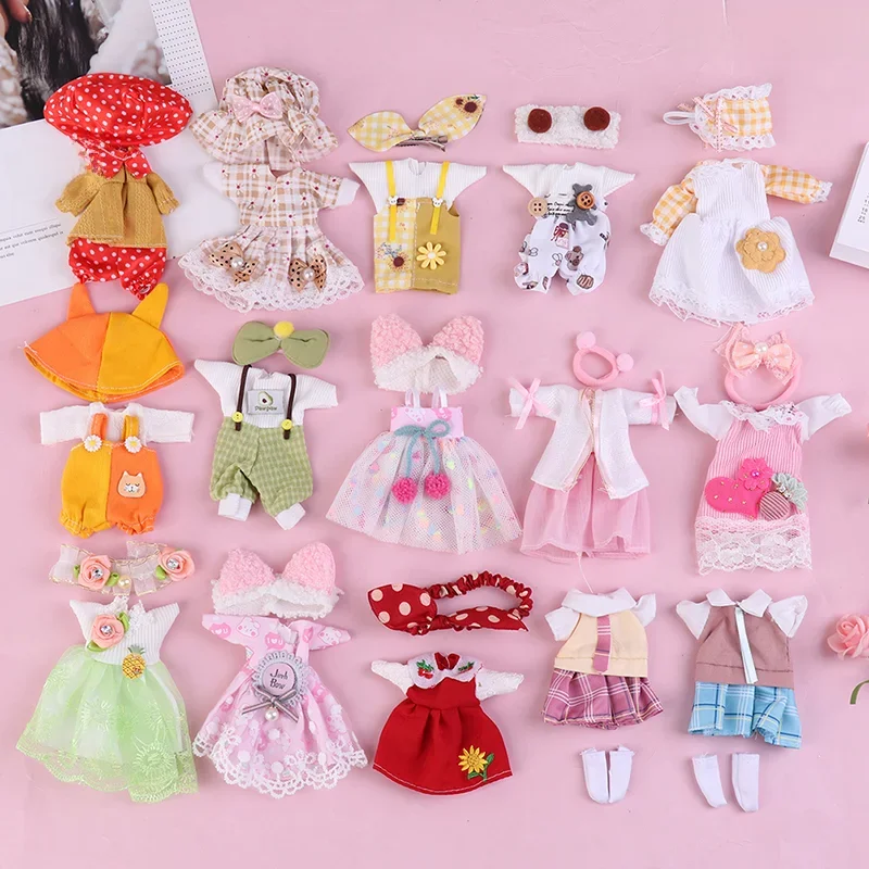 Zestaw ubrań dla lalki Ob11 16-17 cm Modny garnitur 1/8 bjd Doll Dressup Spódnica 6-calowy uroczy strój — zdjęcie 2