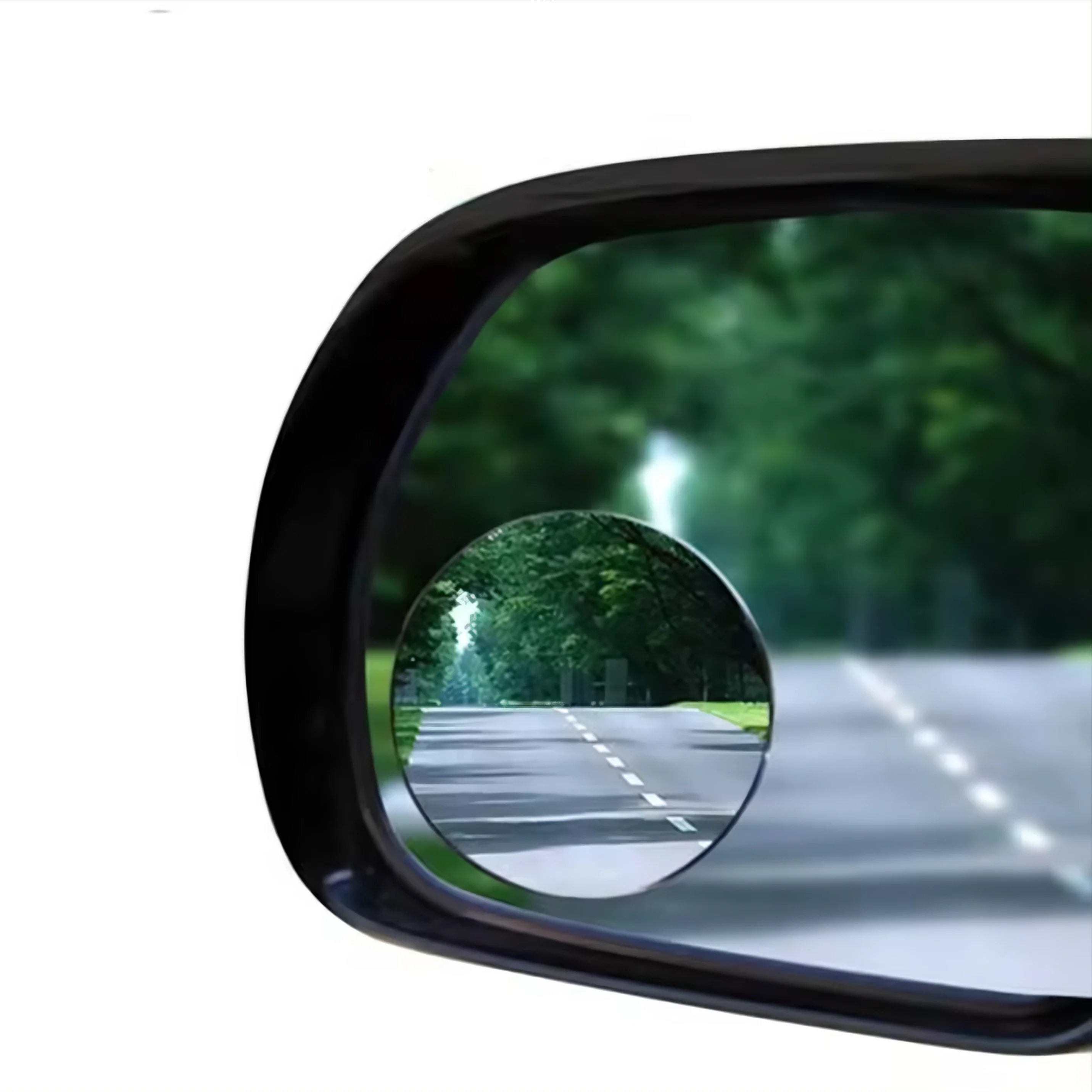Blind Spot Mirror 2" Round HD Glass Frameless Convex Rear View Mirrors Exterior Accessories with Wide Angle Adjustable Pack of 2