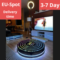 Factory Price Props Accessories Infinity Glass Platform Rotating Selfie 360 Photobooth Machine Prix Video 360 Degree Photo Booth
