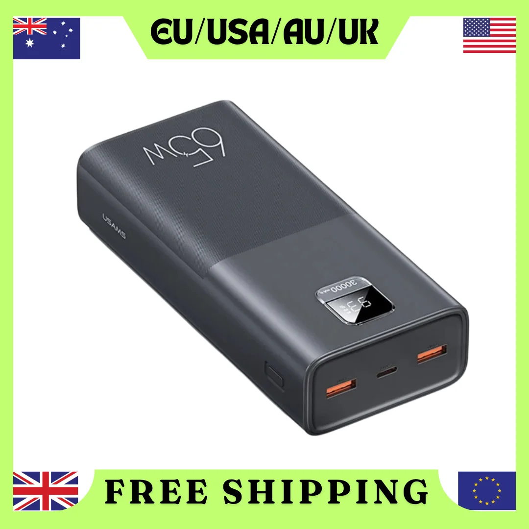usams-65w-power-bank-30000mah-pd-quick-charge-scp-fcp-powerbank-portable-external-battery-charger-for-phone-laptop-tablet-mac