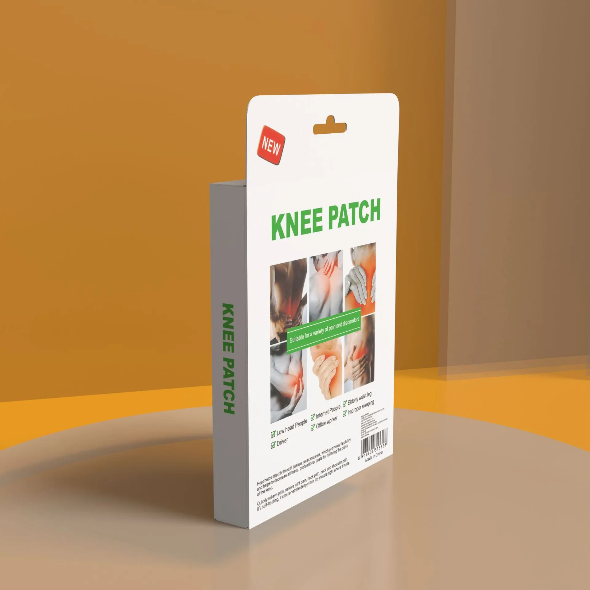 Tuhopeta Knee Muscle Pain Patch Herbal Plaster Pure natural mugwort, relieves knee joint pain, rheumatism, and bone diseases