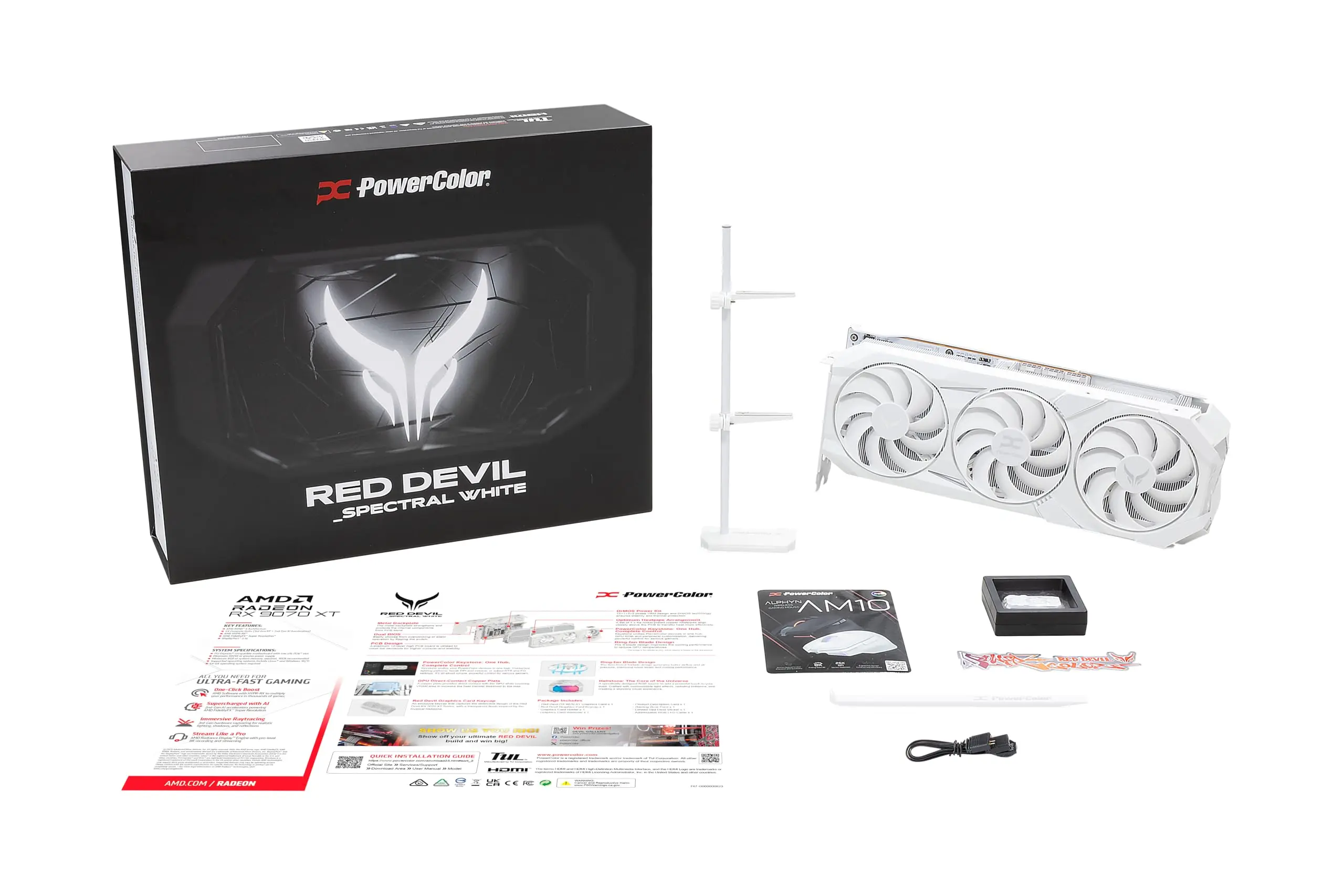 

Лучшее предложение: Red Devil Spectral White AM D Radeon ™ RX 9070 XT 16 ГБ GDDR6 Лучшее предложение