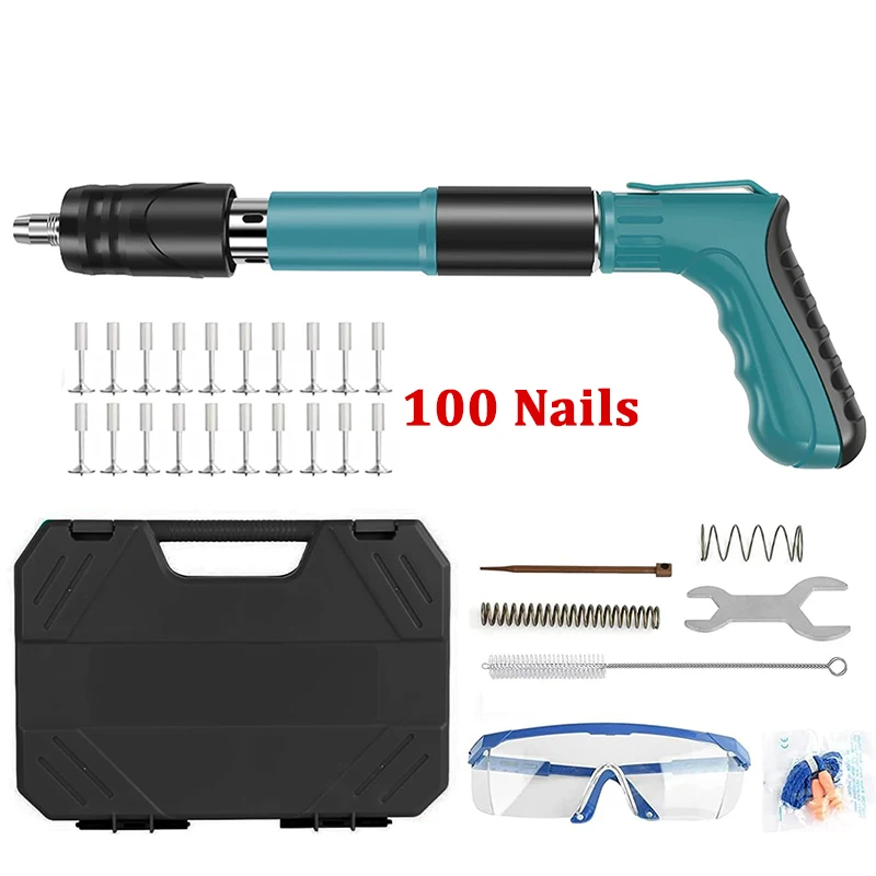 5 Speed Mini Stalen Schiethamer Handleiding Klinknagel Pistool Betonnen Muur Plafond Muur Anker Draad Steken Apparaat Thuis Muur Fastener klinknagel Tool