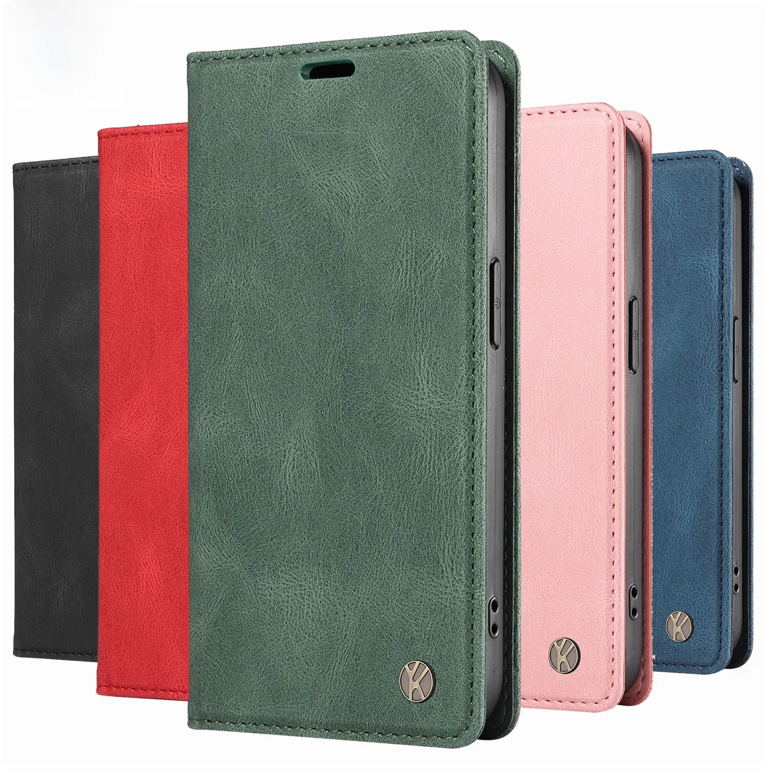 Skórzane etui z portfelem dla Huawei P8 P9 Lite 2017 P10 P20 P30 Pro P Smart Y5 Y6 2018 Y7 2019 Mate 10 20 Lite Flip Stand Phone Cover — zdjęcie produktu 7