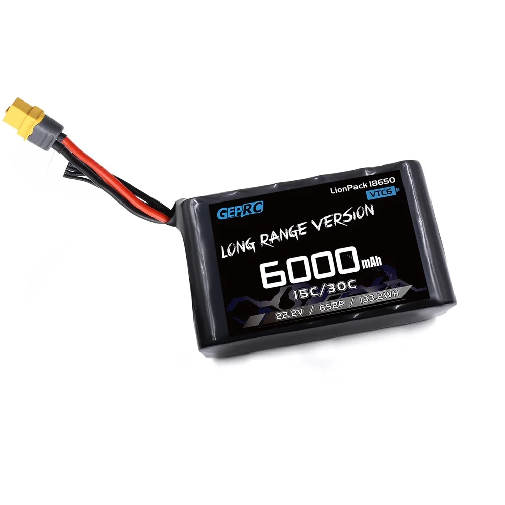 

New GEPRC VTC6 18650 6S2P 6000mAh Batteries 22.2V Suitable for Long Range Flight