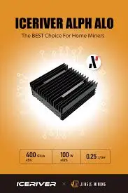 Alf miner 400gh/s ، ph w ، psu ، مشمول بتشفير