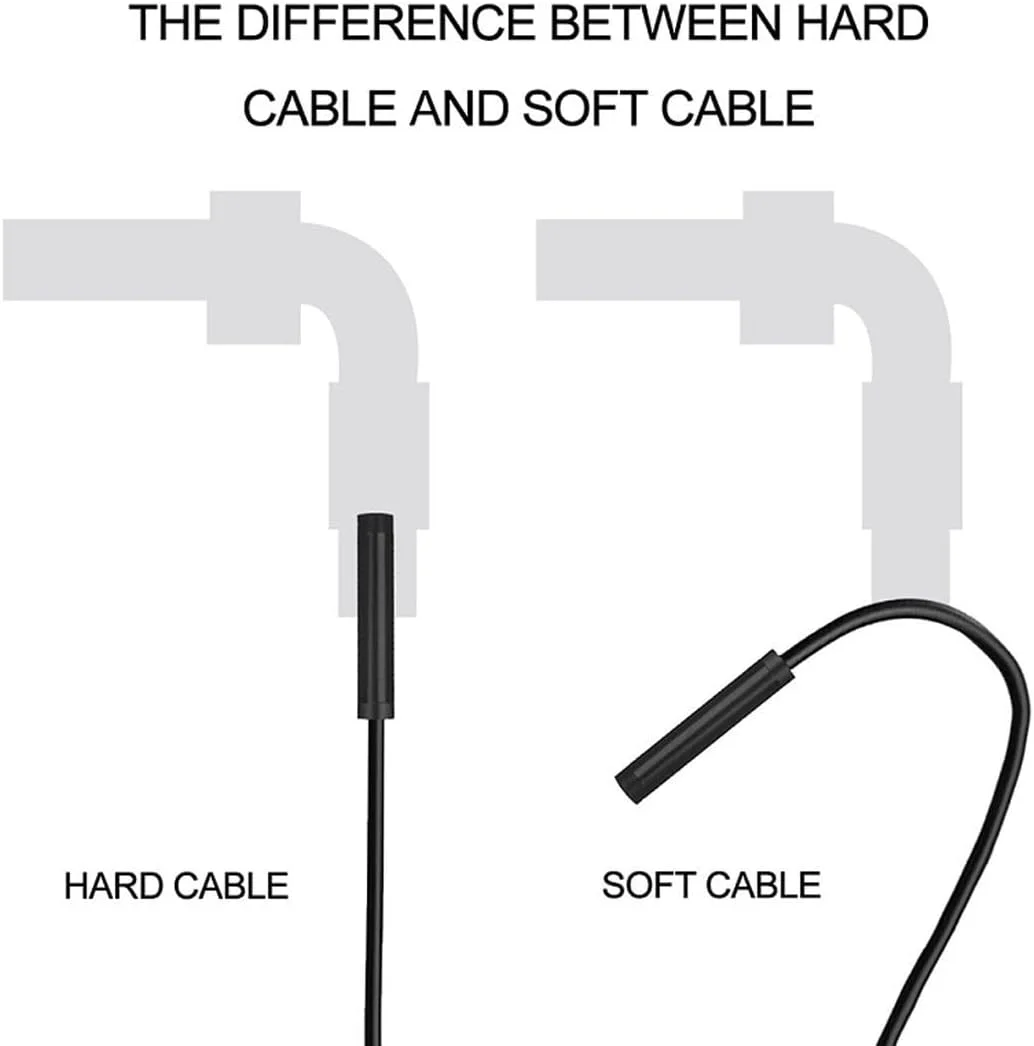 8mm 1080P IP67 Car Video Sewer Piping Drain Inspection Automotive Endoscope Camera For Android Cars Smartphone Industrial Usb C