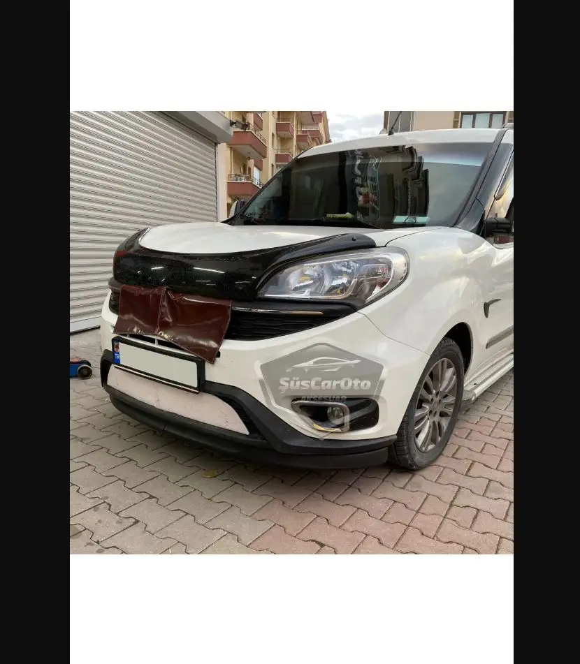 For Fiat Doblo Dodge 2015 To 2021 Compatible Astra Lip Flexible Front Lip 2 Pieces Under Bumper Front Insert - Body Kit Splitter