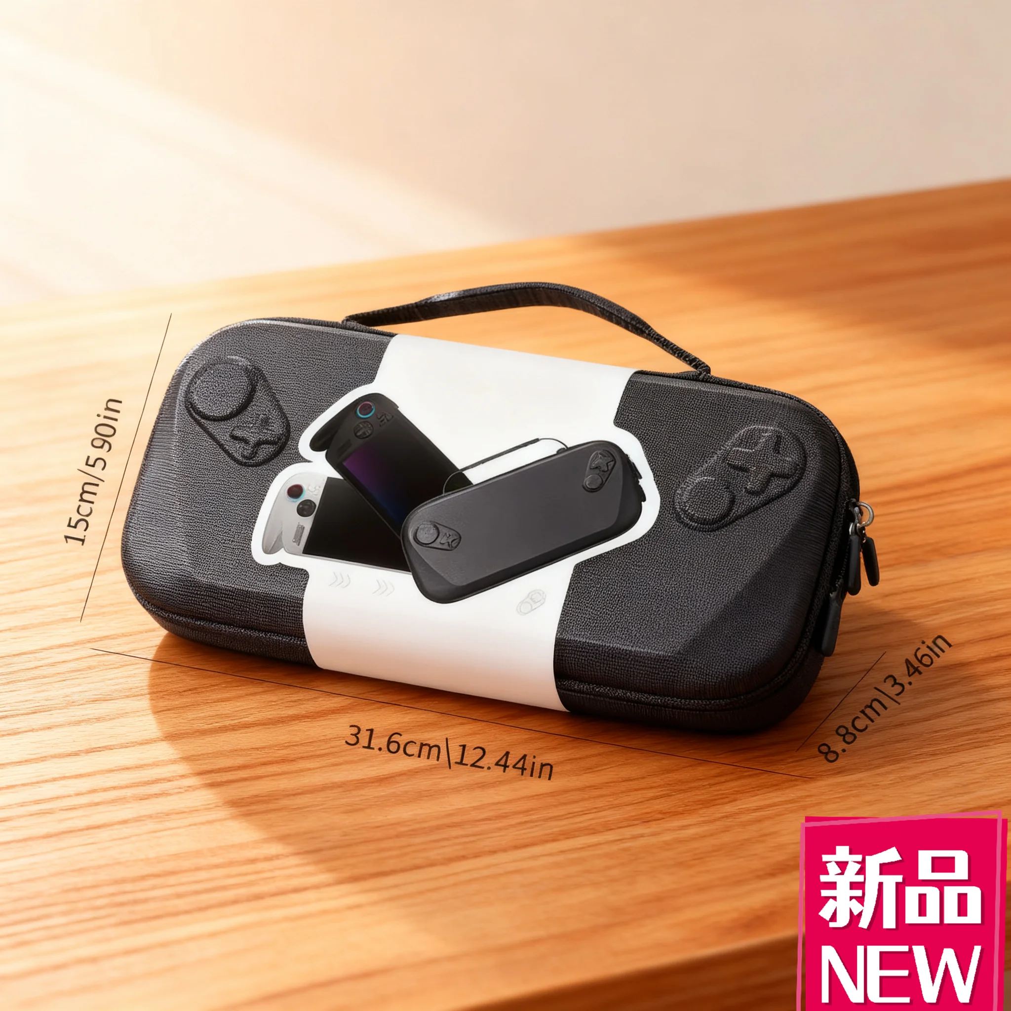 

Портативная жесткая сумка на молнии, универсальная для Rog, Xbox Ally X, ручная машина, сумка для хранения с защитой от падения