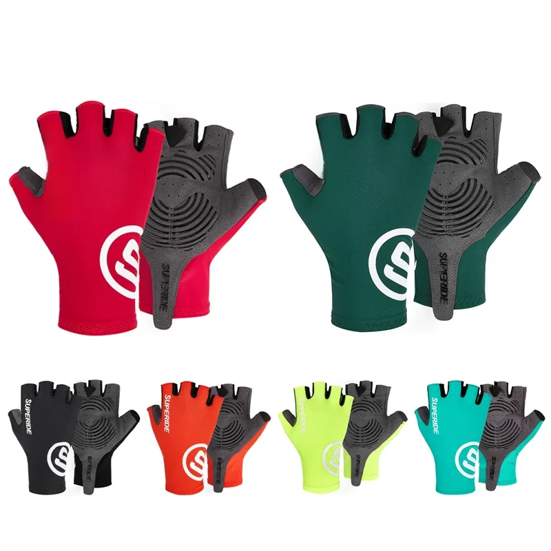 AliExpress SUPERIDE Men Women Half Finger Riding Cycling Gloves Sports Anti-sweat Road Bike Gloves Padded Shockproof MTB Bicycle Gloves