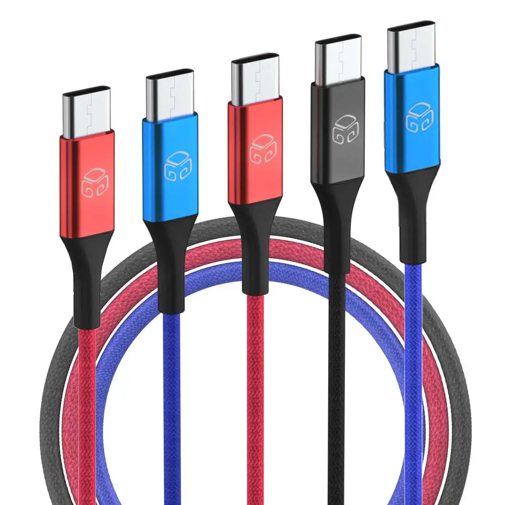 5 Pc Digital Support Type C Metal Color High Speed Charging Cable