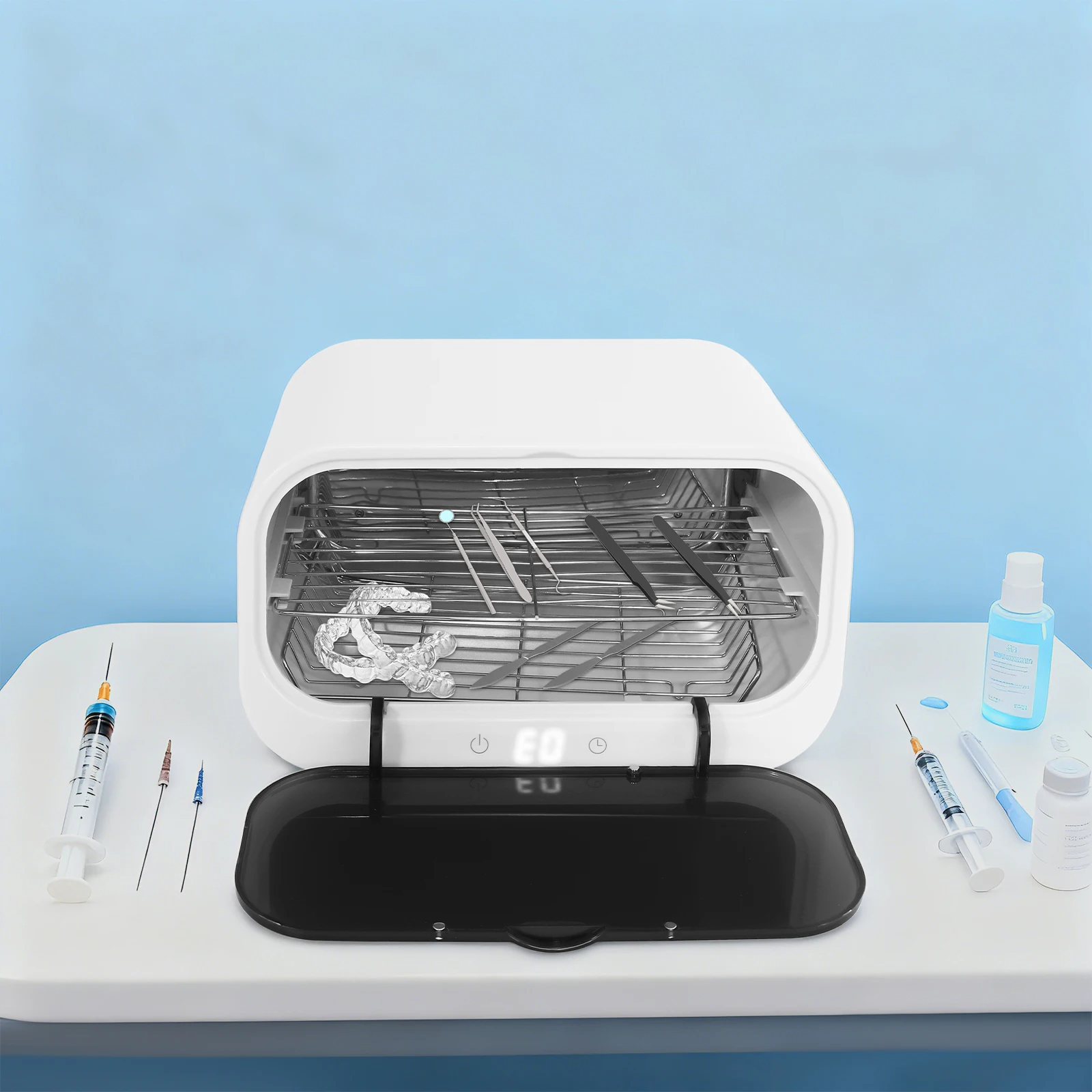 

Nail Tool Sterilizers, Sterilizer for Nail Tools, 2-Layer UV Dryer and Sterilizing Cabinet for Salon, Spa, Home Facial Care