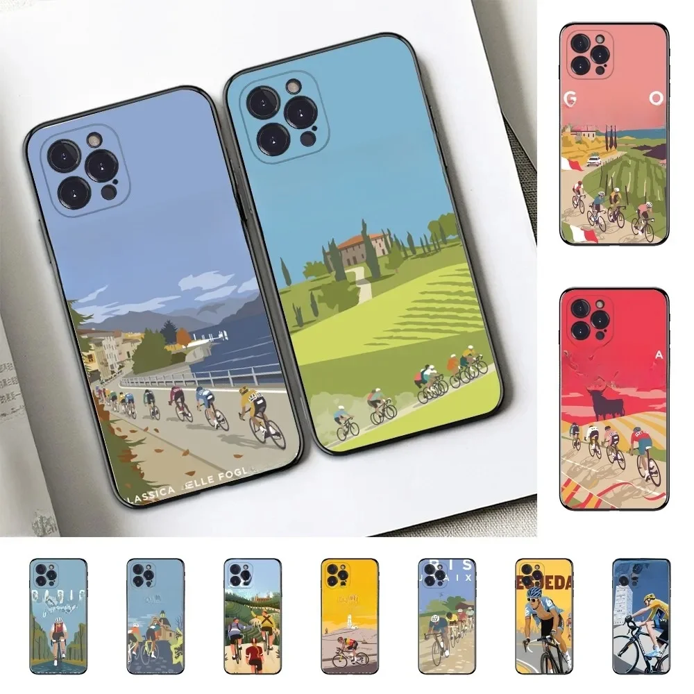 AliExpress NONE Bicycle Bike Sport Phone Case For iPhone 15 14 11 12 13 Mini Pro XS Max Cover 6 7 8 Plus X XR SE 2020 Funda Shell