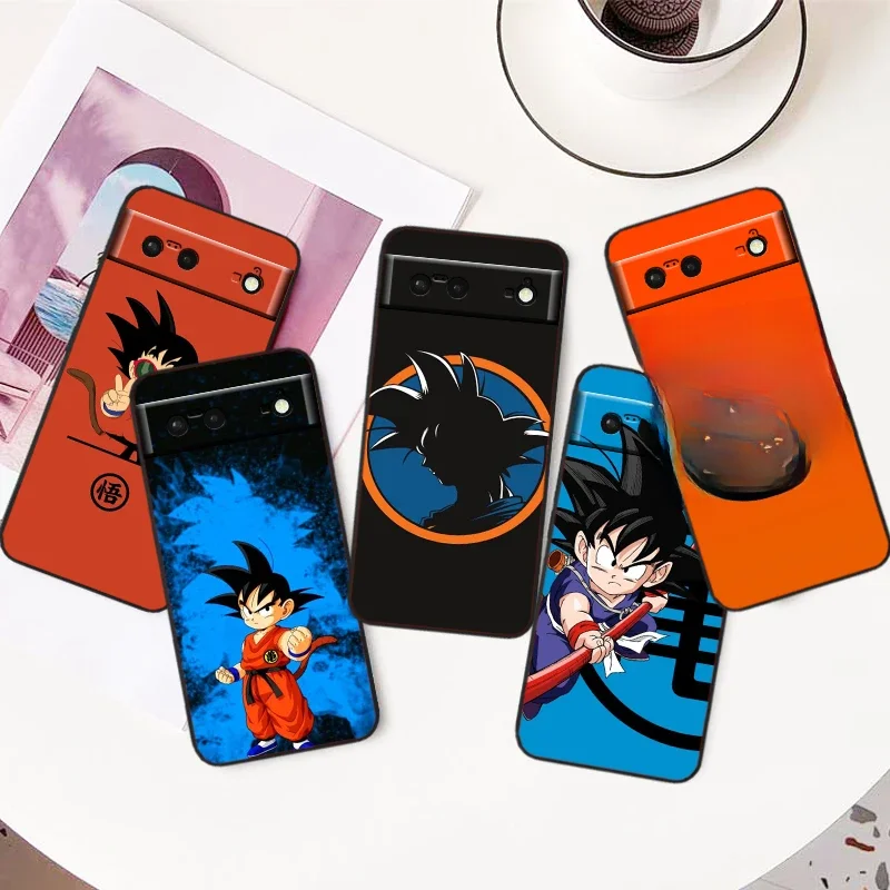 Anime D-Dragon Ball Z Sohn Goku Handy hülle für Google Pixel 8 7 6 Pro 6a 5a 5 4 4a xl 5g Black