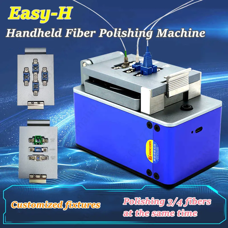 

Fiber Optic Termination Machine Handheld Fiber Grinding Machine Easy-H Fiber Optic Patch Cord Connector Onsite Making Customized
