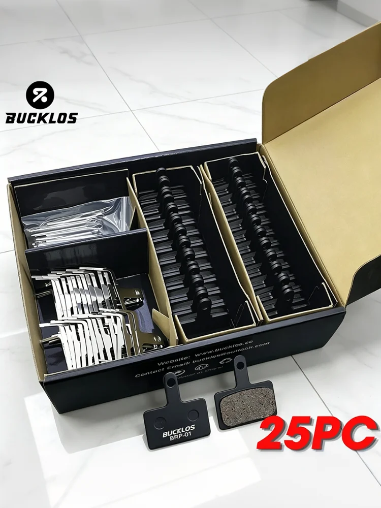 AliExpress 25 Pair BUCKLOS Brake Pads Bicycle Disc Brake Pad Resin/Metal/Ceramic Boxed Bike Hydraulic Brake Pad for MT200 B01S Bicycle Part