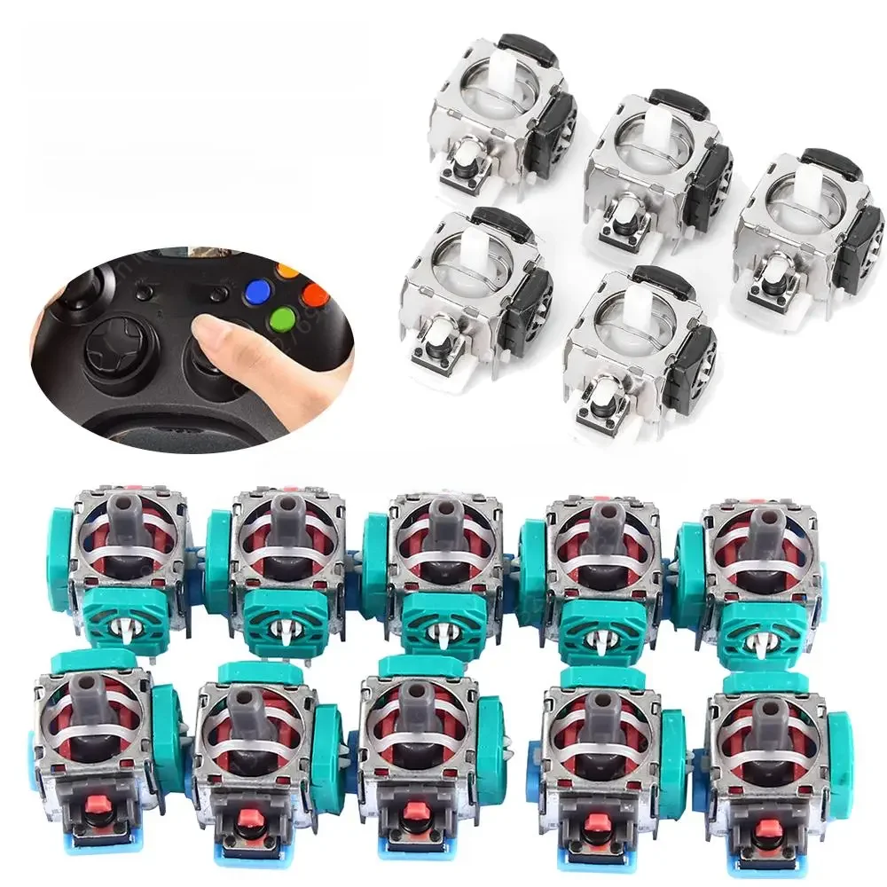 Joystick analogique 3D pour manette Xbox 360 Sensor Tech, Thumb Stick, pièces de rechange pour PS5, PS4, PS2, accessoire de manette de jeu, 5 pièces, 10 pièces