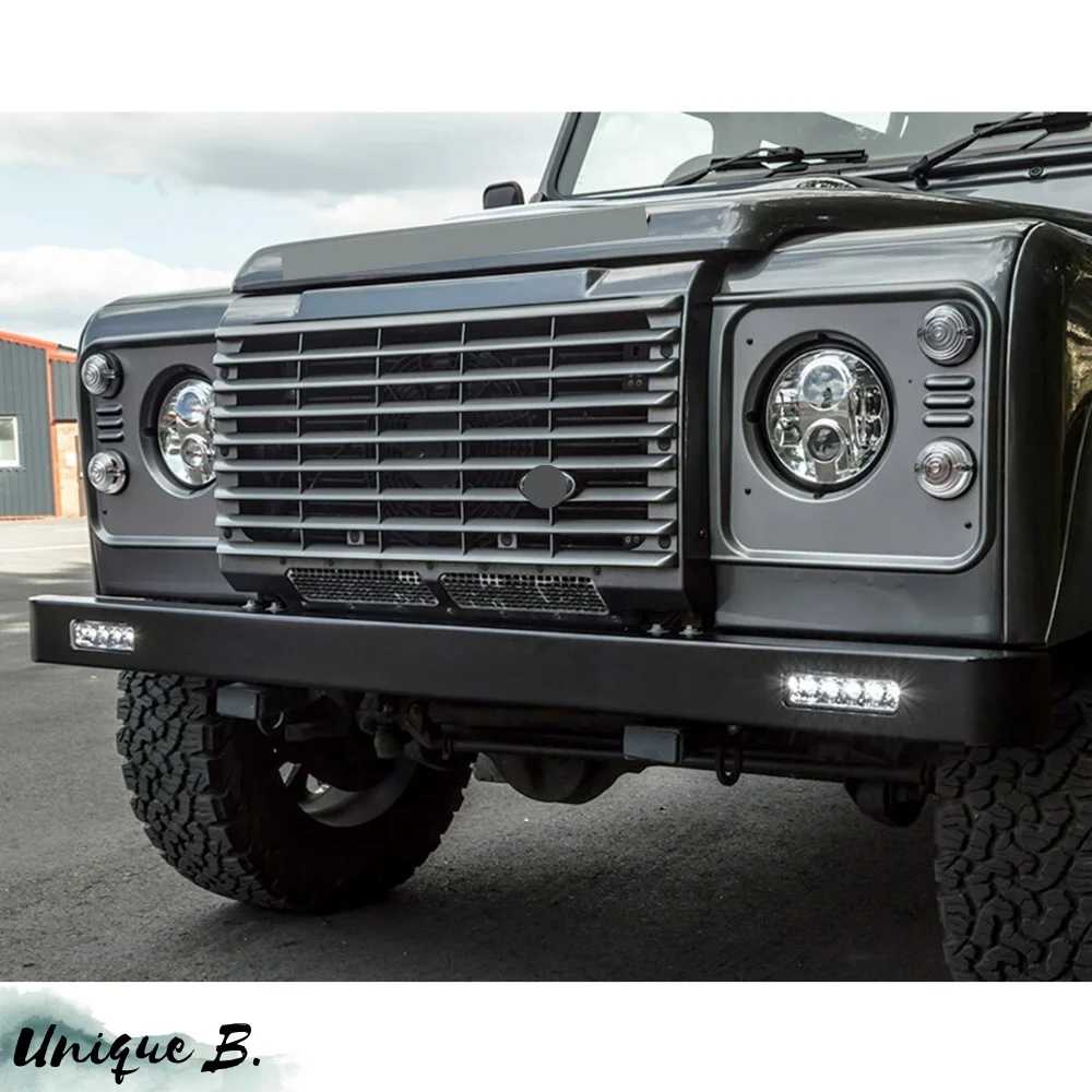 For Land Rover Defender 90 / 110 New Model Grille and Headlamp Finisher Black Right - Left DHH100790 - DHH100780 - ALR8765