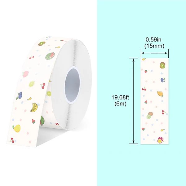 Maro Rome Rome Pop-only label sticker tape MC-F60 fruit