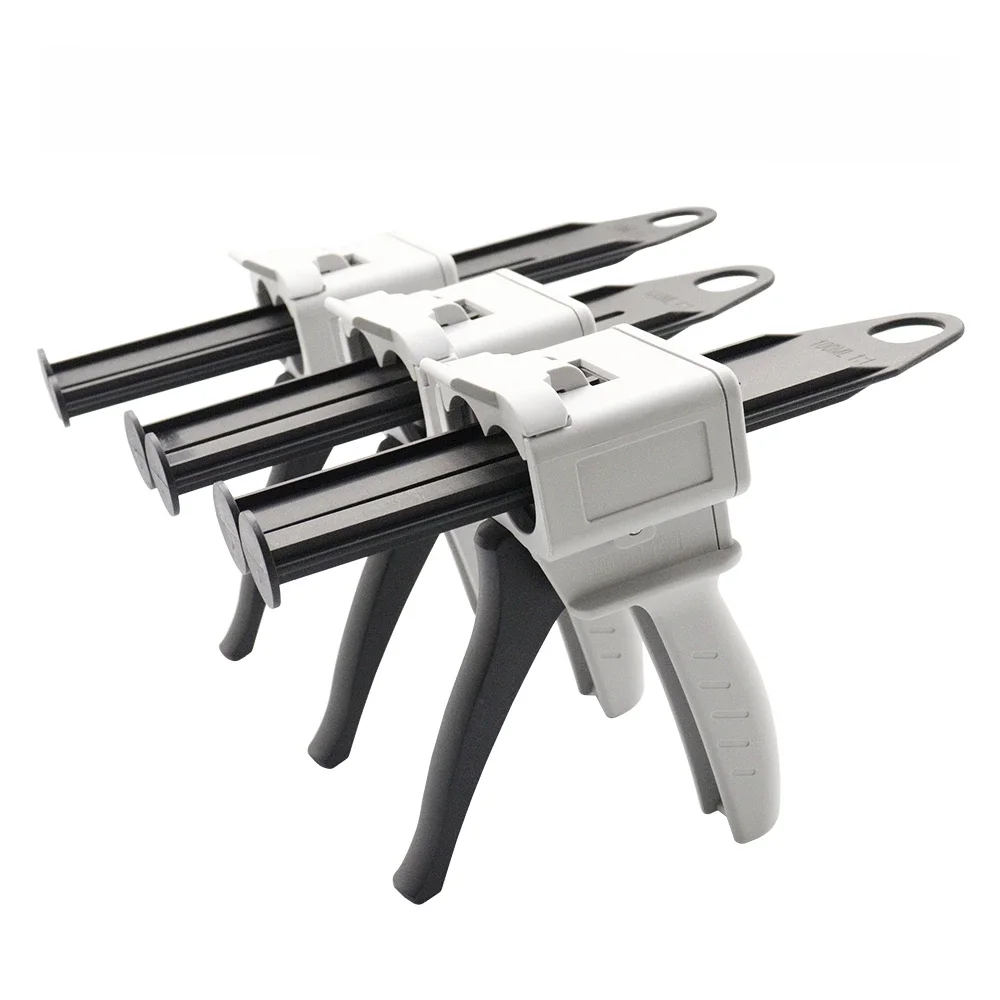 100/150ml AB ​​glue Gun, Dispensing Gun Two-component Epoxy Glue Gun 1:1/2:1 Glue Gun Manual Caulking Gun Applicator Dispenser