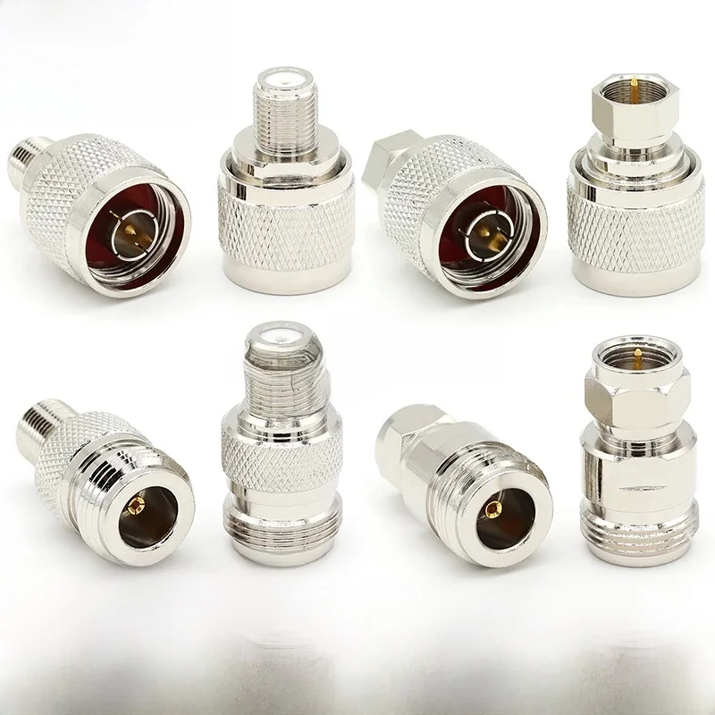 1 pièce Adaptateur de connecteur droit L16 N mâle-femelle vers F TV mâle-femelle, Convertisseur coaxial impérial L16 N mâle-femelle vers F TV mâle-femelle