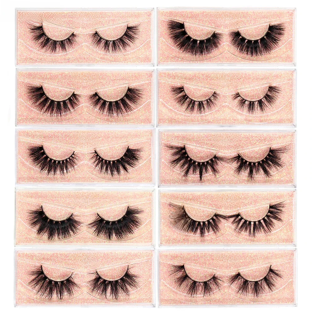 FOXESJI Wimpern 3D Nerz-Wimpern Beliebte Natürliche Lange Flauschige Dramatische Wimpernverlängerung Make-up Augenwimpern Volle Künstliche Wimpern