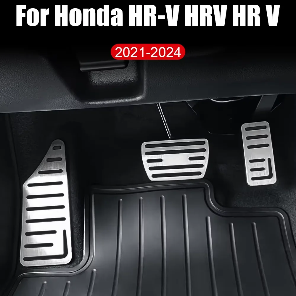 Car Gas Brake Rest Pedals for Honda ZR-V RZ ZRV HR-V HRV RZ2 2023~2025 2024 Anti-Slip Alloy Footrest Foot Pedal Cover Accessorie