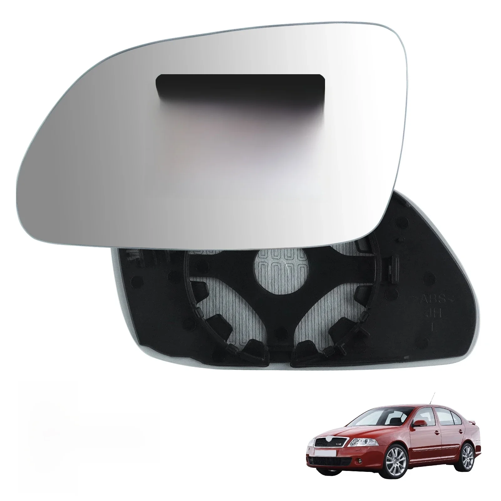 Dla 2004-2009 Skoda Octavia MK2 Lewe lusterko boczne Podgrzewane wypukłe lusterko boczne — zdjęcie 2
