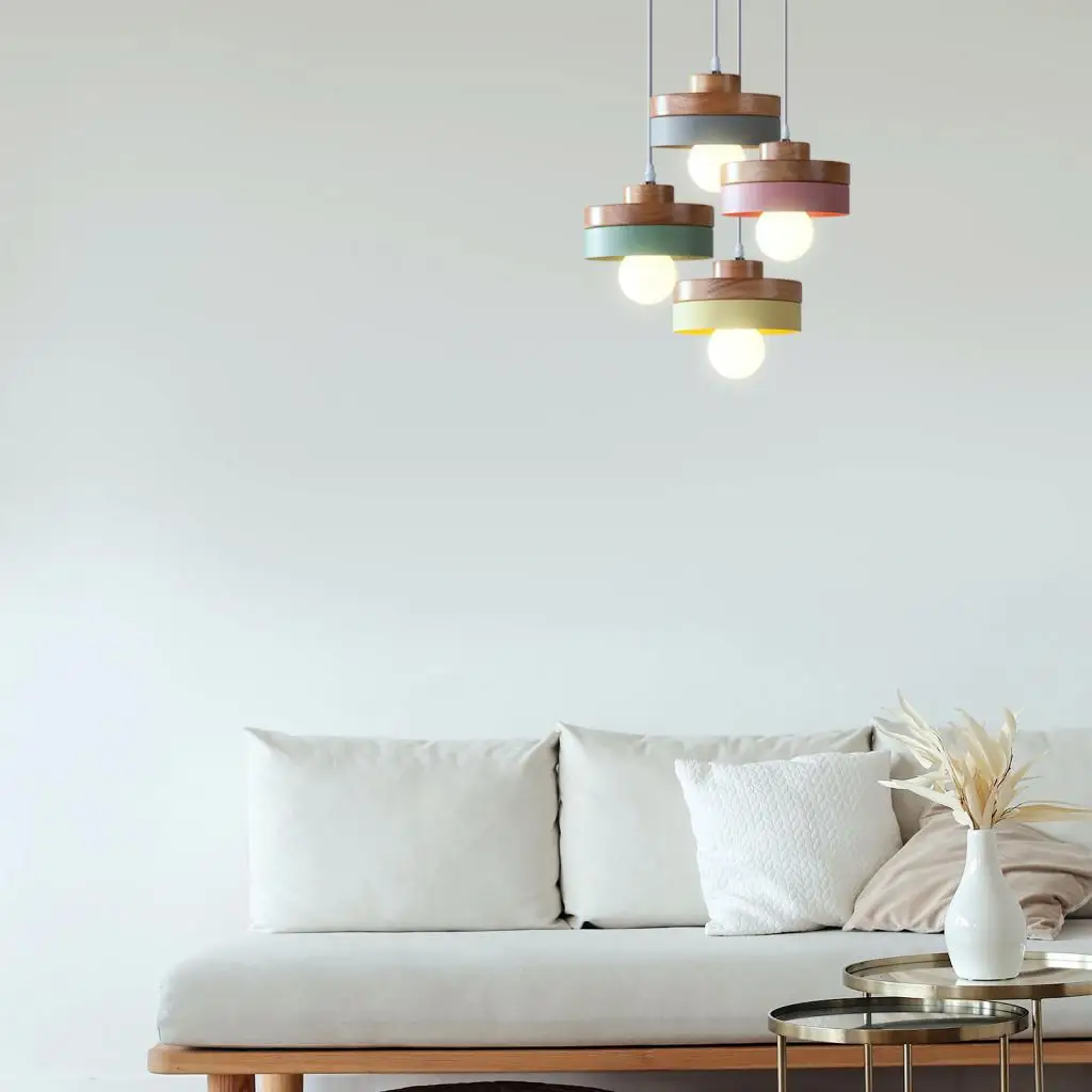 

Кофейня Прикроватная тумбочка Магазин одежды Подвесной светильник Спальня Балкон Люстра из цельного дерева Простой современный ресторан Проход Светодиодный светильник