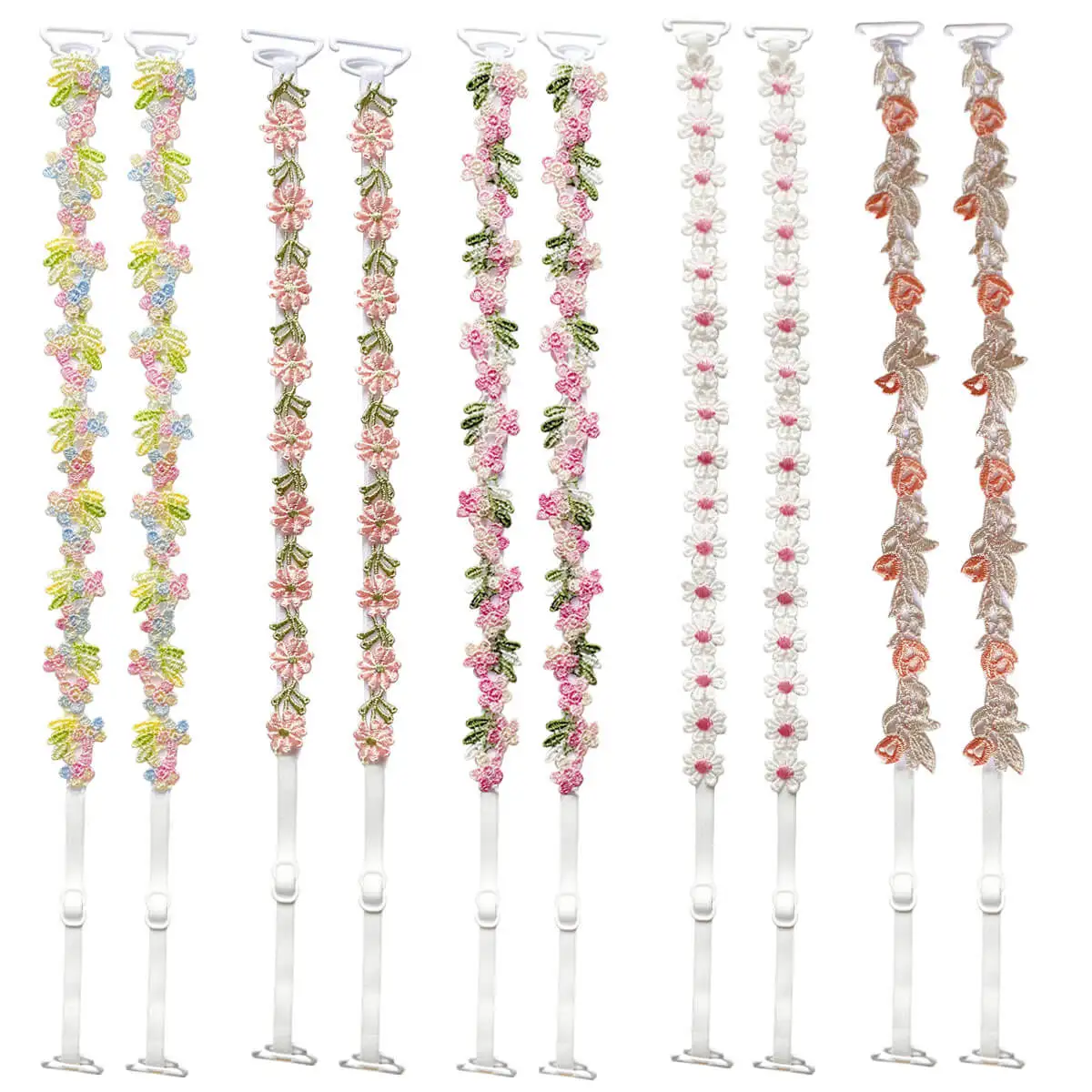 

Moly Story Floral Bra Straps Decorative,Handmade Flower Daisy Straps,Spaghetti Shoulder Strap for Women