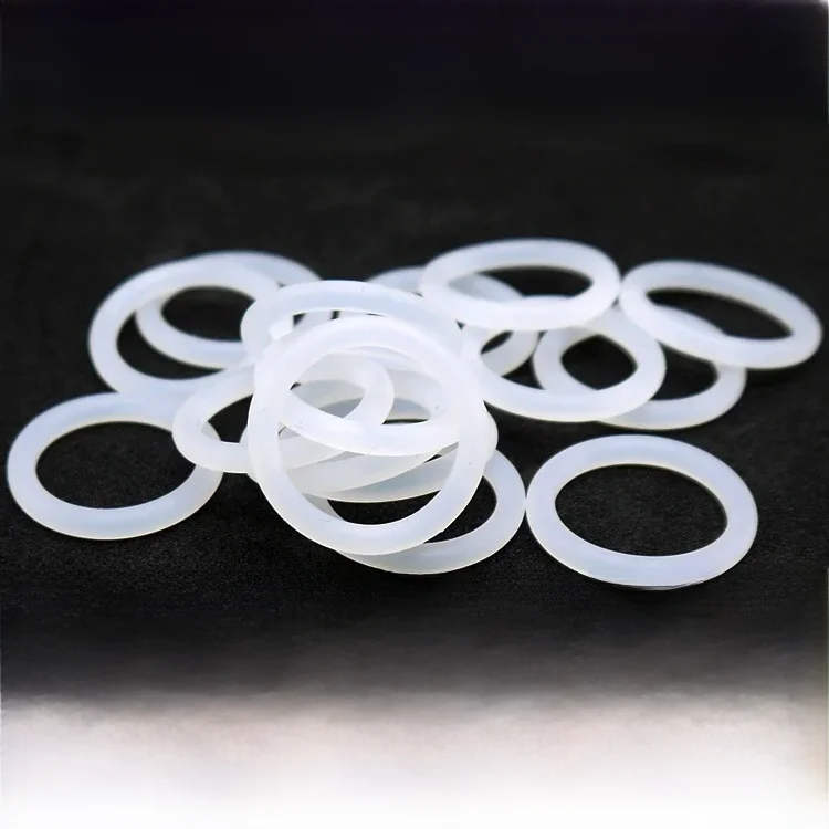 10/50pcs VMQ joint d'anneau en Silicone blanc CS 2.4mm OD 8 ~ 30mm de qualité alimentaire rondelle étanche en caoutchouc isoler joint torique anneau en caoutchouc