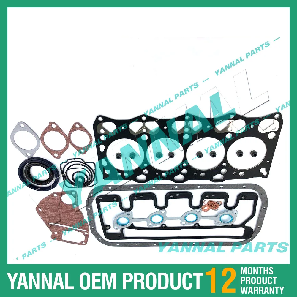 4LE1 مجموعة حشية المحرك الكامل لحفارة محرك هيتاشي EX55 ZX55 #3