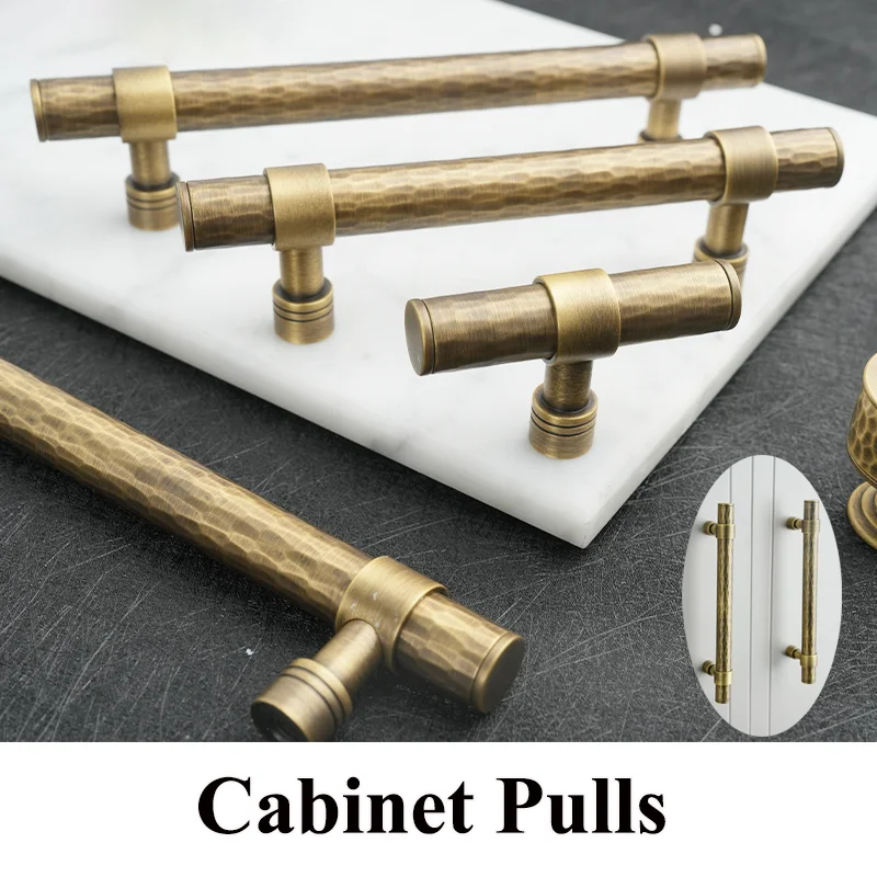 [Factory Quality] Modern Brass Door Handles Trendy Cabinet Pulls New 2024 Premium Rectangular Furniture Hardware Cabinet Handles