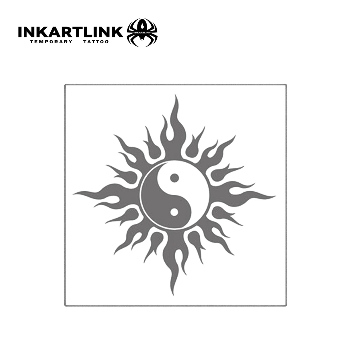 Tai Chi Flame Temporary Tattoo,Lasts To 15 Days New Technology Magic Waterproof Semi Permanent Sticker